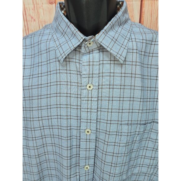 Johnston & Murphy Mens Tailored Fit Plaid Shirt XXL - Picture 3 of 8